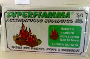 Accenditori Coprifuoco Ecologici Naturali Confezione 24 Cubetti